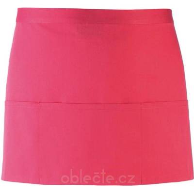 Premier Krátká zástěra do pasu s kapsou Colours PR155 uni neon pink