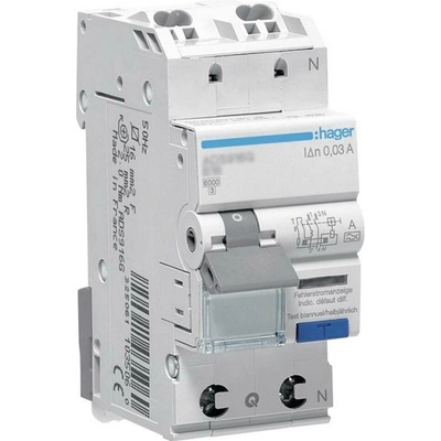 Hager 2-pólový 10 A 0.03 A 240 V ADS960D