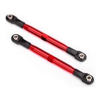 Traxxas регулируема кормилна щанга 87mm алуминиева червена (2)