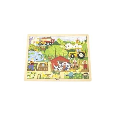 Vigan Viga Viga 44588 Puzzle on a subclade 48 elements - we get to know the farm