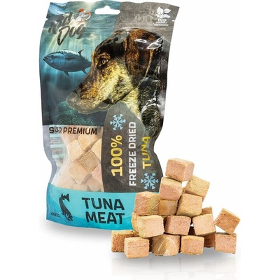KIDDOG SUPER PREMIUM 100% tuniak kusy čistého masa sušené mrazem 50 g