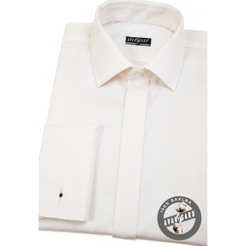 Avantgard pánská košile Lux s dvojitými manžetami na manžetové knoflíčky 517-225 smetanová/ivory