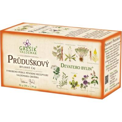 Grešík Průduškový čaj Devatero bylin 20 .s.