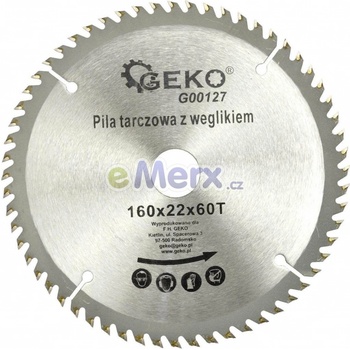 GEKO Kotouč pilový vidiový, 160x22x60T
