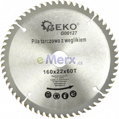GEKO Kotouč pilový vidiový, 160x22x60T