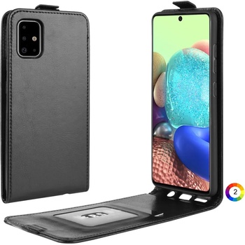Image 1 of Samsung Galaxy A71 5G SM-A716 Flip3 Кожен Калъф и Протектор