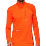 Mammut Мъжка спортна тениска Mammut Eiger Nordwand Advanced First Layer Half Zip Pull Fleece jacket - Eiger Orange (005-6634-0313)
