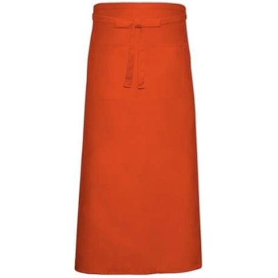 Link Kitchen Wear Bistro zástěra s přední kapsou X968T Orange 100x100cm