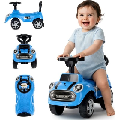 Sun Baby s tlačením a hudbou autíčko auto GO GO Fassion modrá