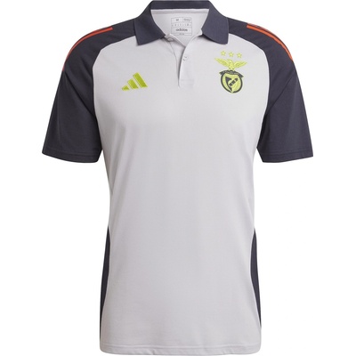Блуза с яка Adidas Men's Benfica Licensed Polo Shirt - Solid Grey/Red