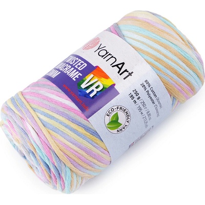 Pletací příze Twisted Macrame 250 g rozčesávací Varianta: 1 (929) multikolor, Balení: 1 ks 52142/129188/243467