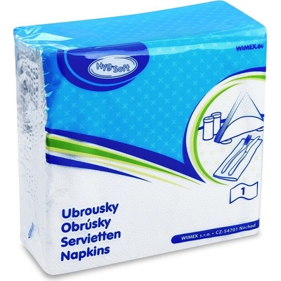 Wimex ubrousky 1V bílé 70ks 33x33cm