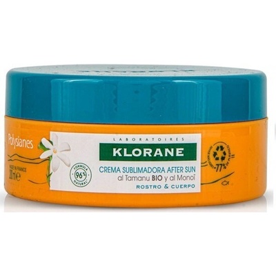 Klorane Успокояващ крем след слънце, After Sun Care Cream, Klorane Polysianes, with Organic Tamanu & Monoi 200 ml