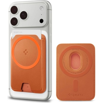 Spigen valentinus magfit+ magsafe universal magnetic card holder metallic orange (8800337244731)