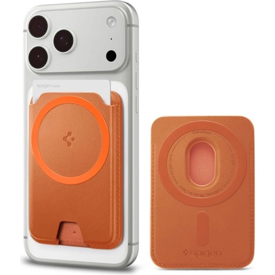 Spigen valentinus magfit+ magsafe universal magnetic card holder metallic orange (8800337244731)