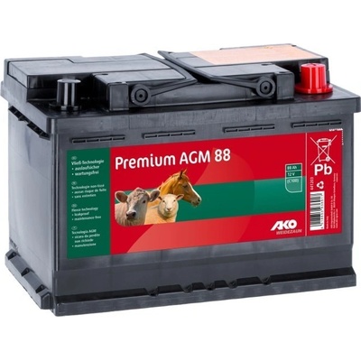 Baterie dobíjecí AGM premium pro ohradníkový zdroj, pomalu se vybíjející - 88 Ah