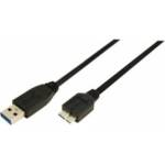 LogiLink USB Cable LogLink USB-A - Micro-B 2 m Black (CU0027)