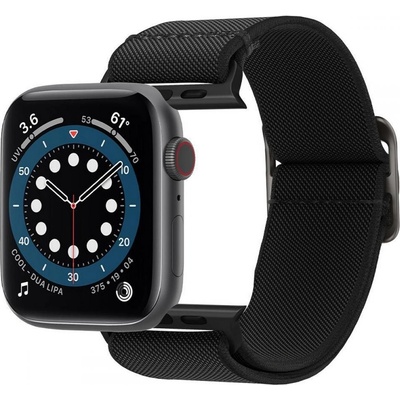 Spigen Lite Fit nylonový řemínek pro Apple Watch 45mm / 44mm / 42mm - černý AMP02286