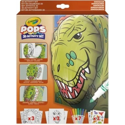 Crayola POPs 3D omaľovánky dinosaury