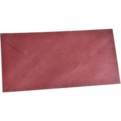Obálka DL 220mm x 112mm metalická červená