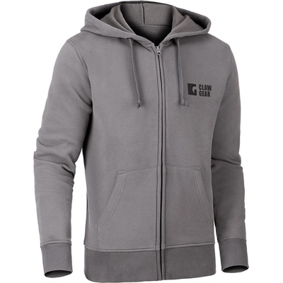 Clawgear Logo zip Hoodie Wolf grey