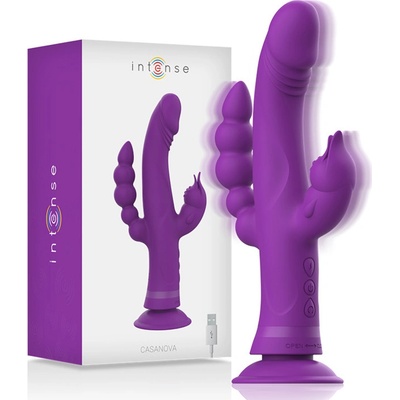 Intense Casanova Rabbit Silicone Triple Engine Purple