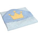 Canpol Mäkká osuška s kapucňou 85x85cm Royal Baby Modrá