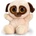 Keel Toys Плюшена играчка Keel Toys Animotsu - Кученце мопс, 15 cm (SF0445)