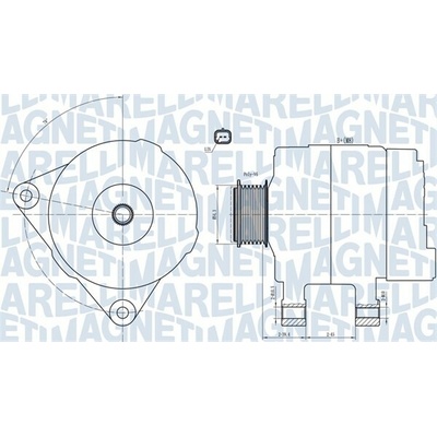 Alternátor MAGNETI MARELLI 063732033010
