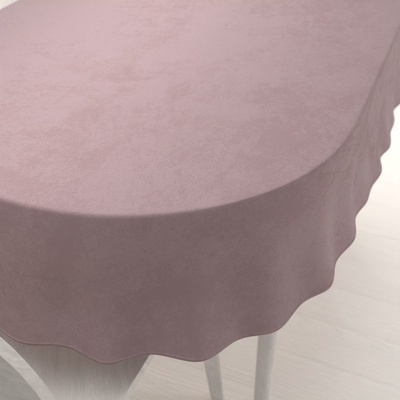 Biante Sametový oválný ubrus Velvet Premium SVP-002 Starorůžový 100x140cm