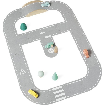 Janod Autodráha pro kluky s dřevěnými autíčky Bolid