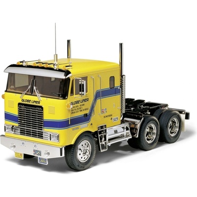 Tamiya RC Globe Liner Cab Over US Truck nenafarbený biela KIT 1:14