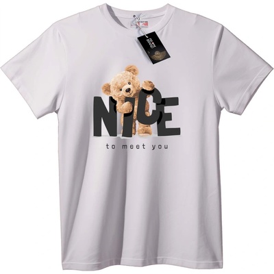NOONEBRAND Тениска Сладка Плюшена Мечка - S, Black