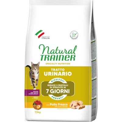 Natural Trainer Cat Adult Urinary s kuracím 2 x 1,5 kg