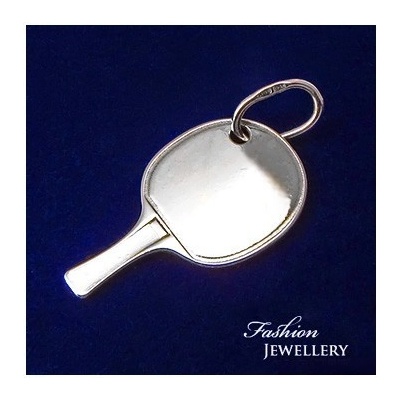 Klenotyn Přívěsek pinpongová pálka-stříbrný KPRS171