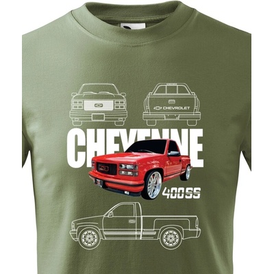 Dětské tričko Chevrolet Cheyenne 400 SS Military Canvas tričko Bezvatriko.cz 2309