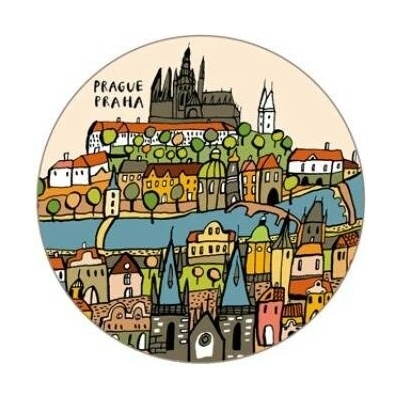 Magnetická placka velká - Praha na kopečku