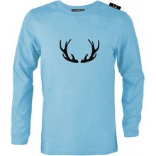 Mirau chlapčenské tričko dlhý rukáv Logo Baby blue