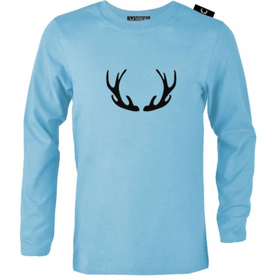 Mirau chlapčenské tričko dlhý rukáv Logo Baby blue