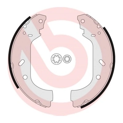 BREMBO Sada brzdových čeľustí S23517