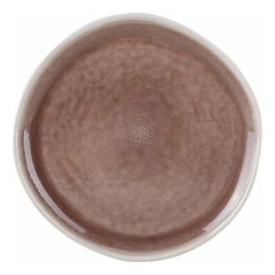 DOMOLETTI Talíř Rose velvet 20,3 cm, bílý/růžový