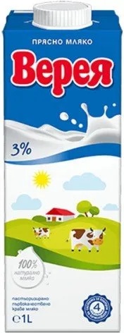 Верея Прясно мляко Верея 3% 1л