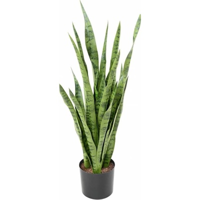 Umelá kvetina Sansevieria deluxe PE, zelená 85cm