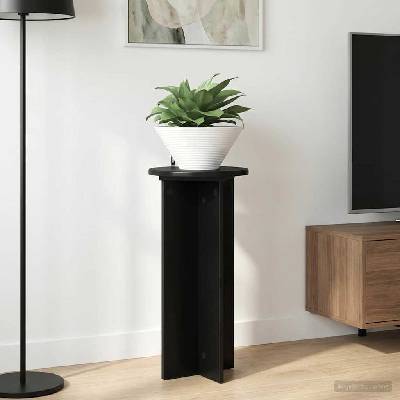vidaXL Стойка за растения 2 бр. Черно 29, 5 x 29, 5 x 60 см (899718)