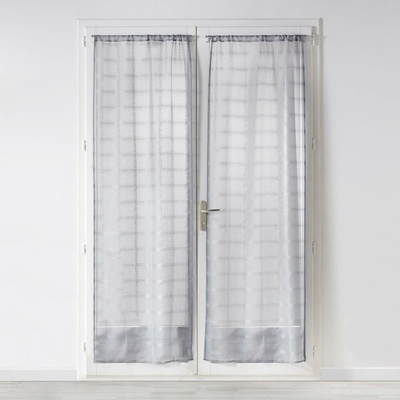 Sivé voálové záclony v súprave 2 ks 70x200 cm Candide – douceur d'intérieur