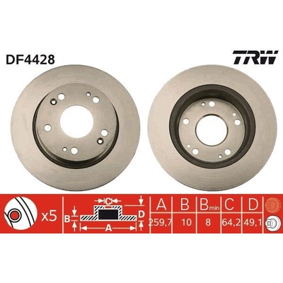Brzdový kotouč TRW DF4428