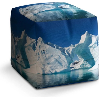 Sablio Taburet Cube Ledovce: 40x40x40 cm
