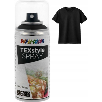 Lak na textil Dupli Color akrylový sprej čierny 150 ml