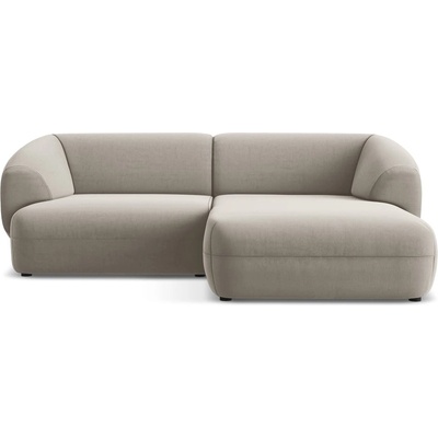 makamii Бежов кадифен ъглов диван (десен ъгъл) Moana - Makamii (MOANA_RC_S_1_P1_C3)