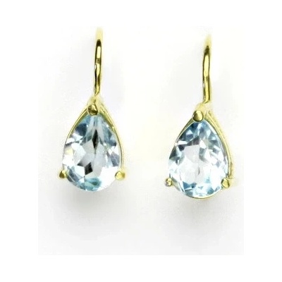 Čištín zlaté 165132638 přírodní topaz sky 165132638 s topazem NK 1361